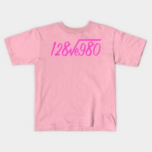 128ve980 I love You (Pink) Kids T-Shirt